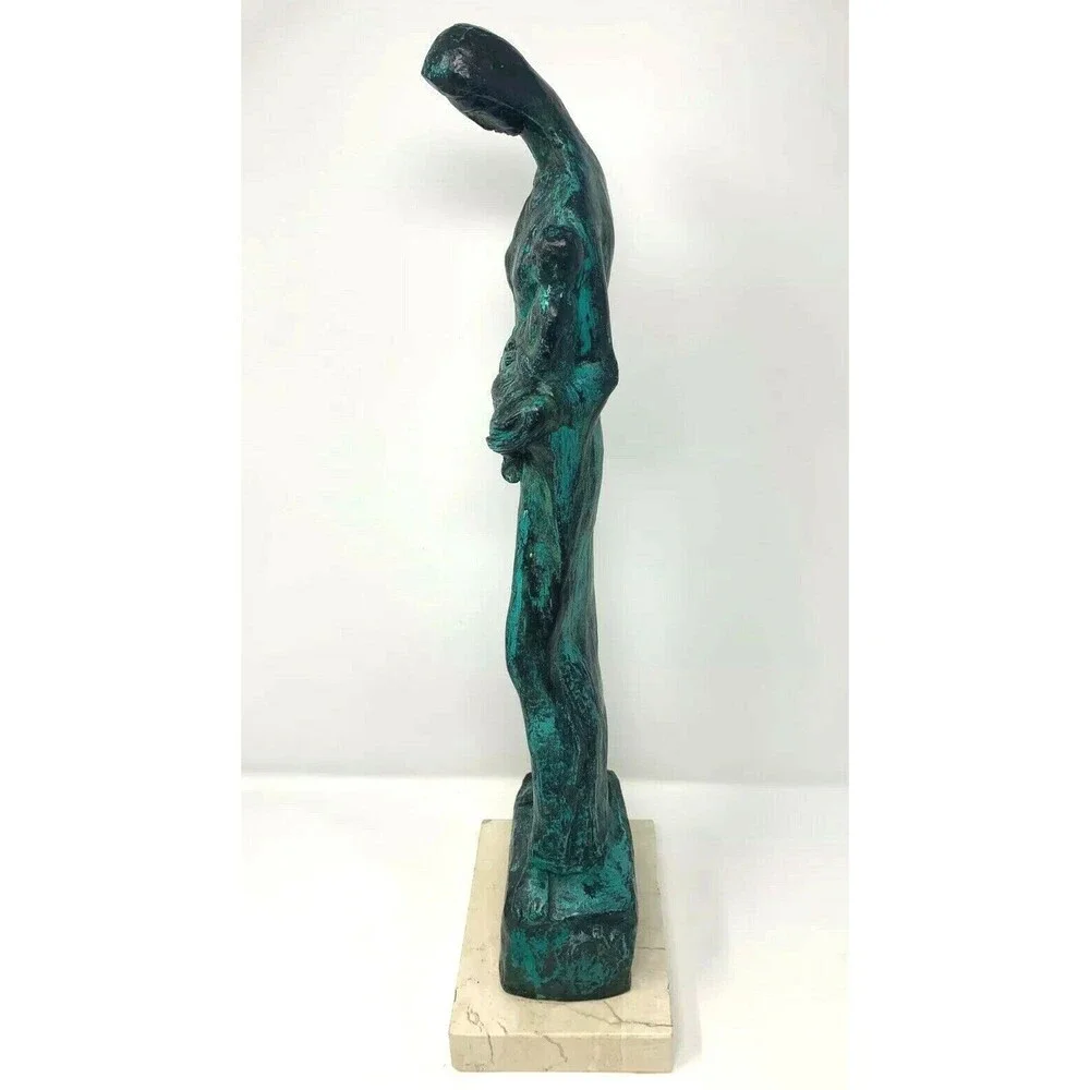 Rose Van Vranken Patina Bronze Sculpture Theotokos Maquette Madonna